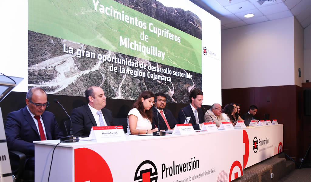 ProInversión adjudicó a Southern Perú el proyecto Yacimientos Cupríferos de Michiquillay