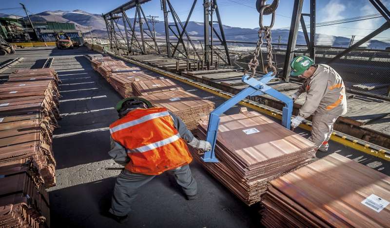 Valor de envíos chilenos de cobre suman mayor nivel en 4 años a mayo