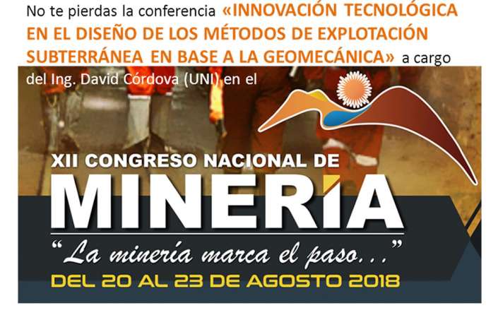 XII CONAMIN presentará 70 trabajos de investigación, innovación y tecnología minera