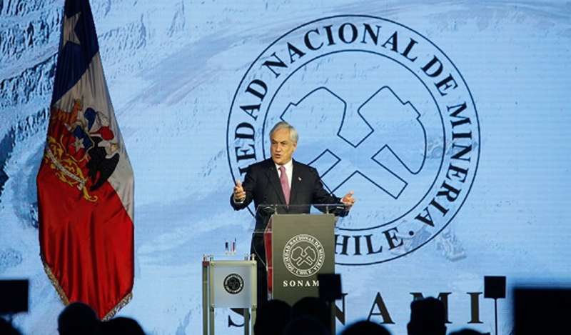 Presidente Piñera: “Esperamos que se inviertan US$30.000 millones en el sector minero a 2021”