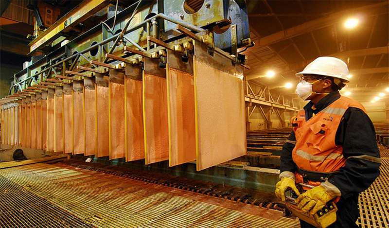 Scotiabank: producción nacional de cobre crecería casi 3% en el 2019