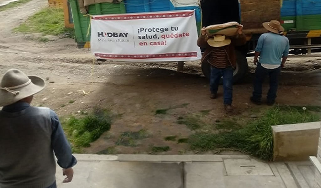 Hudbay Perú entrega alimentos a siete comunidades campesinas de Chumbivilcas