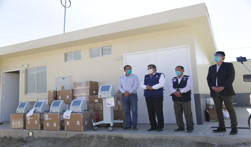Antamina entrega 15 ventiladores mecánicos y 45 balones de oxígeno llenos al Hospital “Víctor Ramos Guardia” de Huaraz