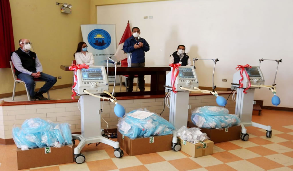 Yanacocha dona ventiladores mecánicos al Hospital Regional de Cajamarca