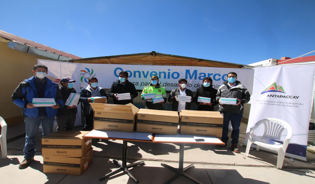 Cusco: entregan 5000 pruebas rápidas en espinar