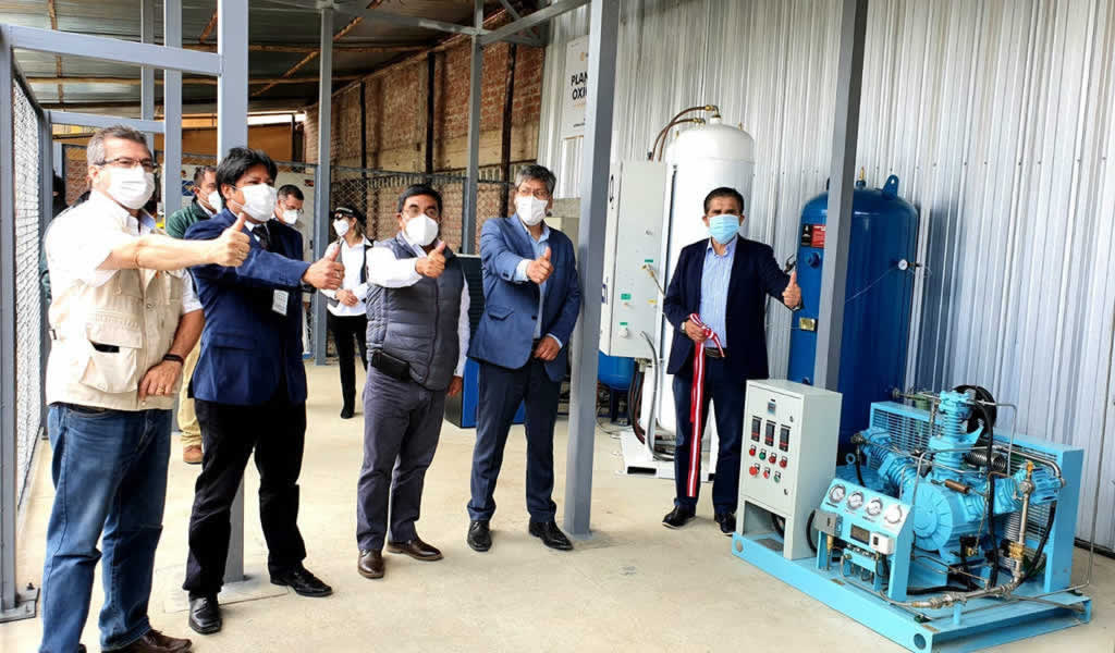 Inauguran planta de oxígeno que abastecerá a toda la provincia de Sánchez Carrión