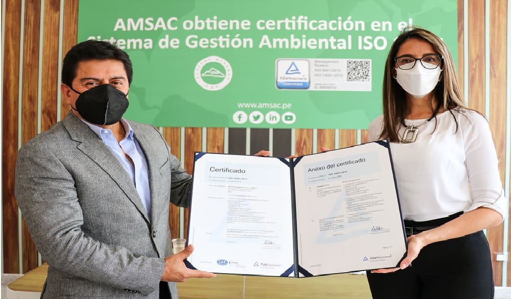 AMSAC obtiene certificación ISO 14001