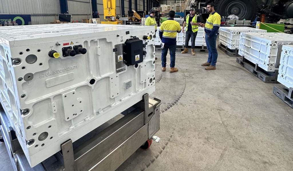 Presentan innovadora batería para el prototipo de camión minero con cero emisiones