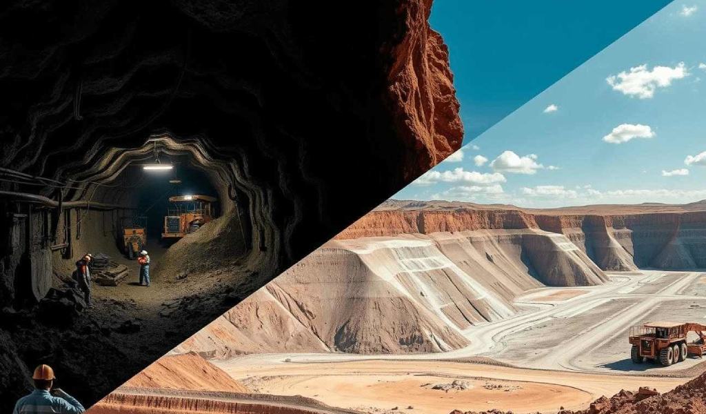 ¿Cómo influyen la sostenibilidad y la tecnología en la minería subterránea y cielo abierto?