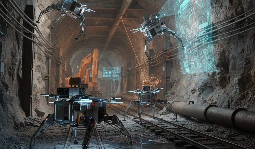 Robots inspectores autónomos revolucionan la detección de corrosión y grietas en infraestructura industrial