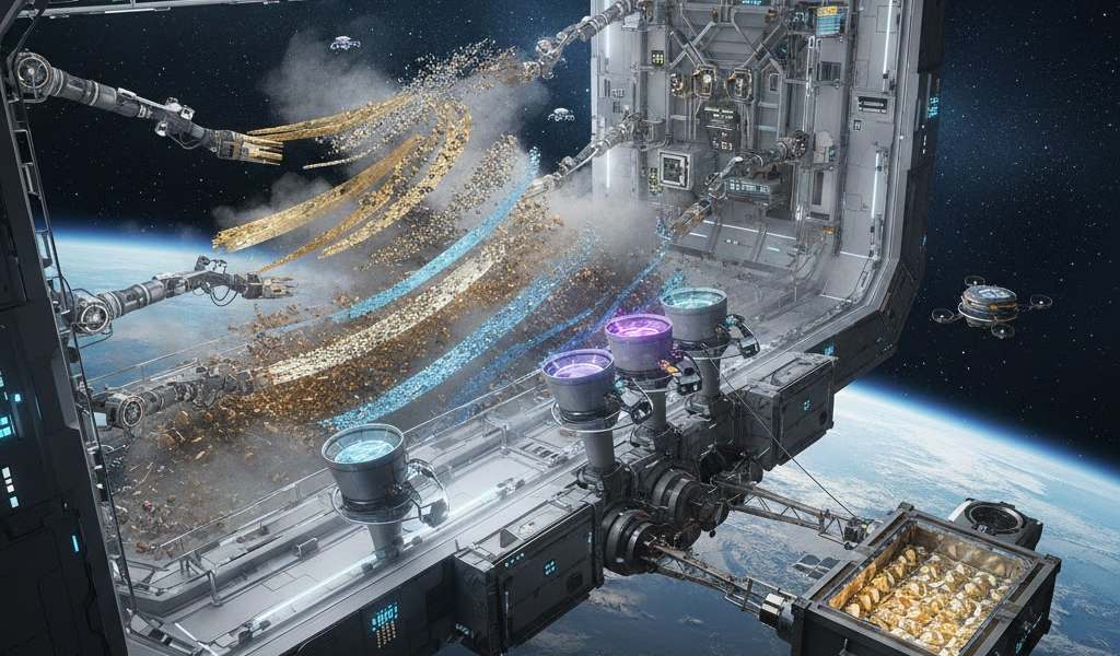Minería gravitacional: cómo la microgravedad redefine la separación y procesamiento de minerales en entornos espaciales