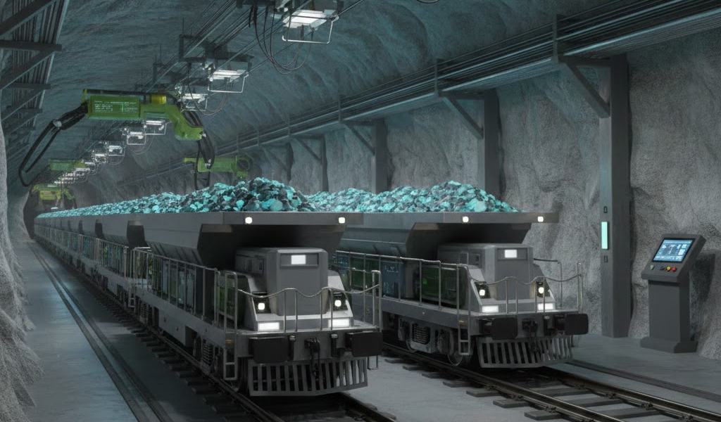 Trenes eléctricos en minería: eficiencia y transporte sostenible en faenas