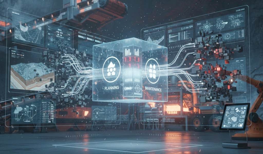 Interoperabilidad en software minero: Soluciones a la fragmentación de planificación, planta y mantenimiento