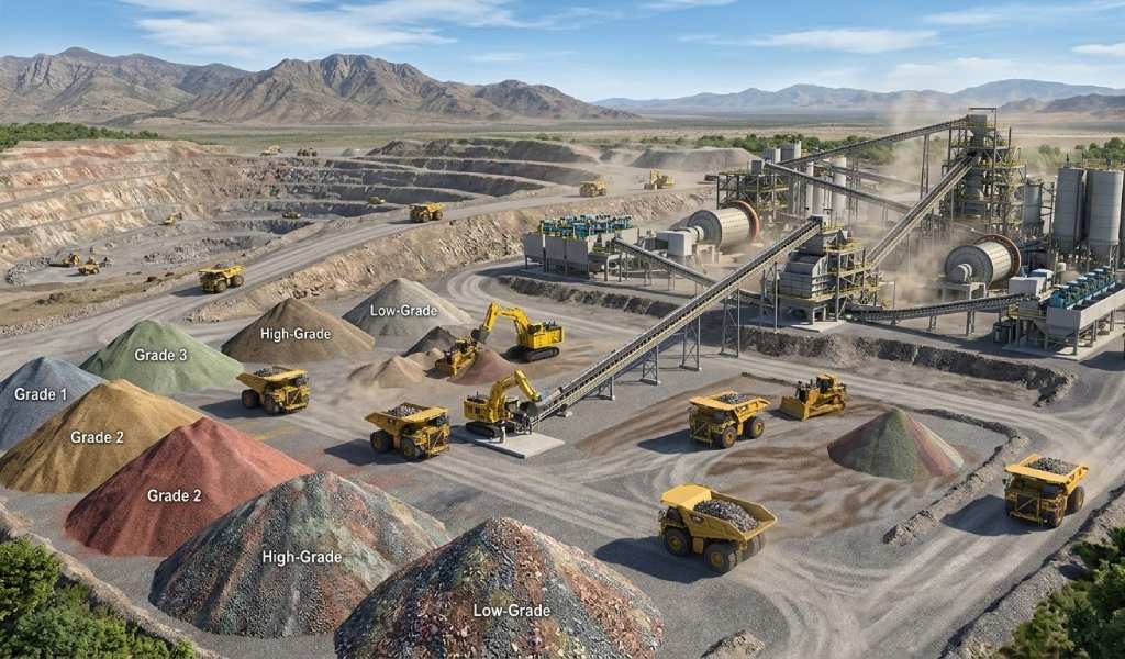 Gestión de stockpiles y blending mineral: impacto en la ley de alimentación y eficiencia de planta minera