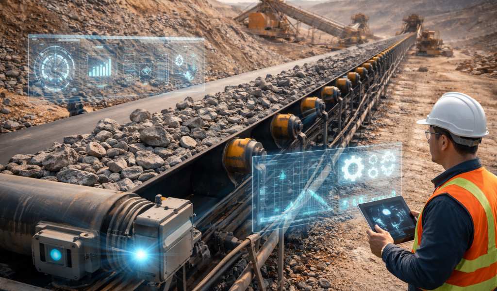 Correas transportadoras inteligentes en minería: monitoreo avanzado y mantenimiento predictivo