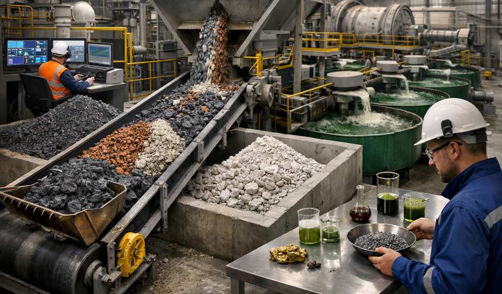 Gestión del blending de minerales en plantas concentradoras: estabilidad y eficiencia metalúrgica