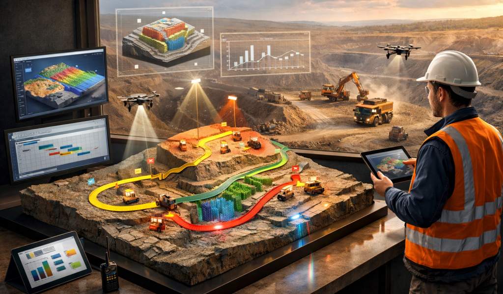 Optimización de la secuencia de minado en escenarios dinámicos: planificación flexible para operaciones eficientes