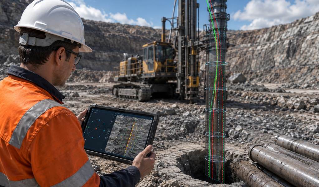 Control de desviaciones en perforación minera: impacto en productividad y costos operativos