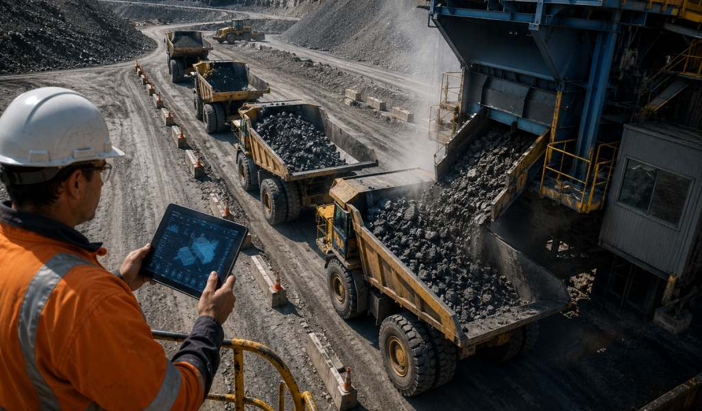 Gestión de colas operativas en minería: optimización de carguío y descarga para reducir pérdidas