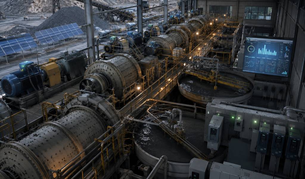 Optimización energética en plantas de procesamiento de minerales: eficiencia y reducción de costos