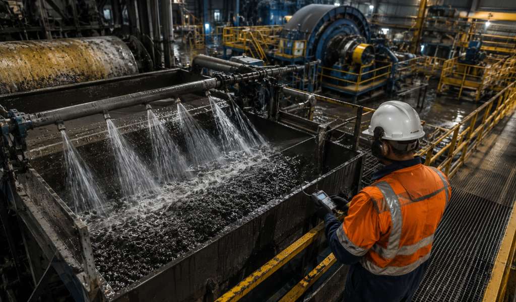 Control operacional de humedad en procesamiento mineral: clave para optimizar recuperación y estabilidad del proceso