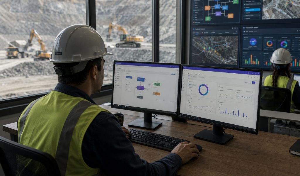 Plataformas Low-Code y No-Code en minería: digitalización de procesos operativos