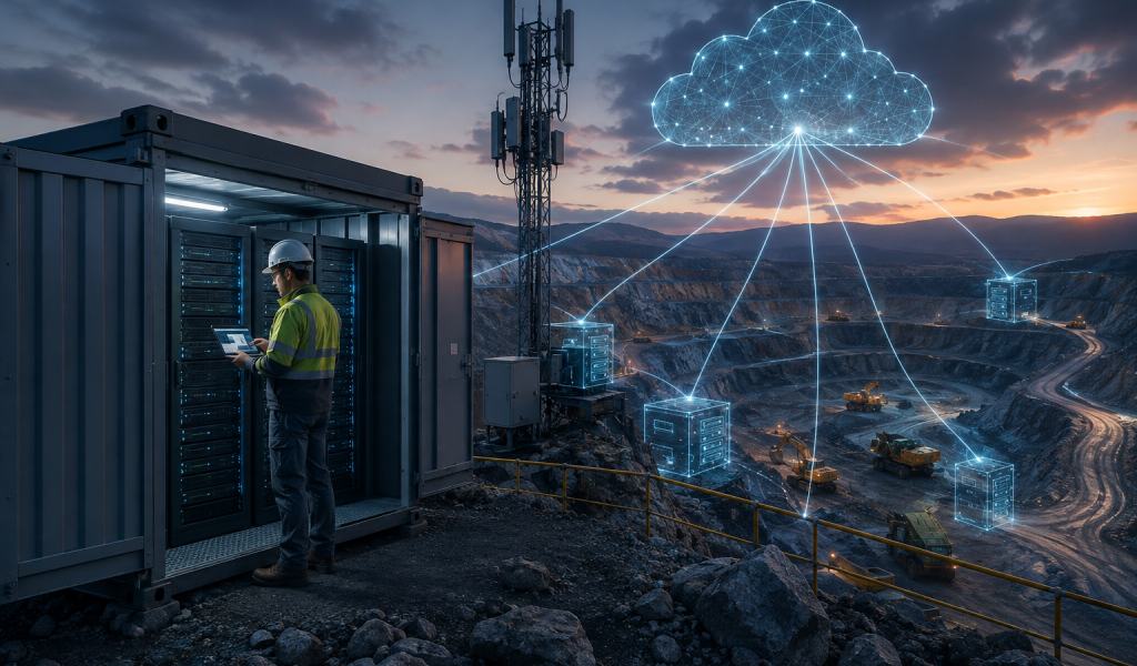Edge Cloud en minería: procesamiento distribuido y nube híbrida