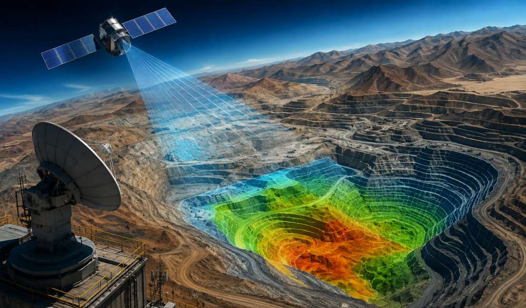 Observación satelital de alta frecuencia para minería